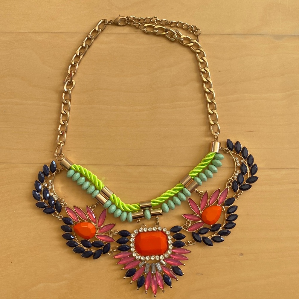 Multi Colored Gem Necklace
